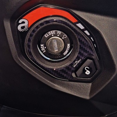 Aufkleber 3D Motorrad Kompatibel mit Aprilia SR 125-200 2022-2026 Schlüsselzone