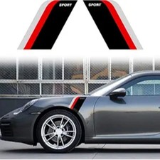 Vinyl Car Fender Hood Protection Side Sport Stripe Stickers Decal Universal Scra
