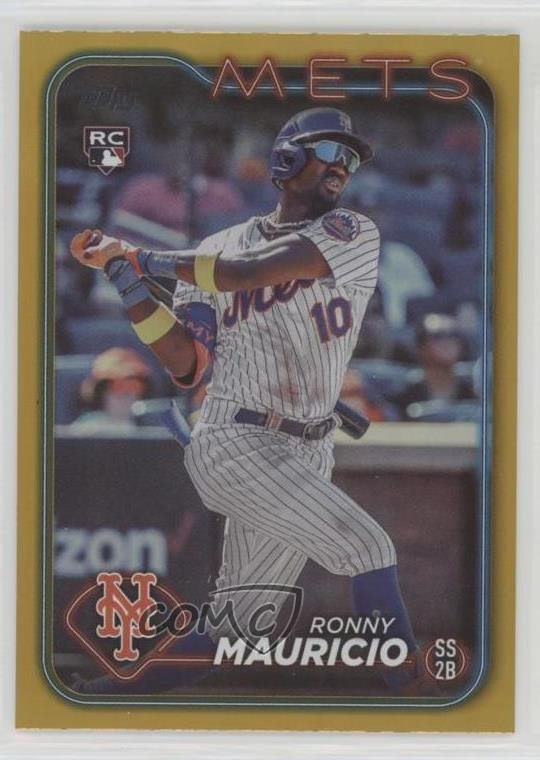 2024 Topps Series 1 Yellow Foil Ronny Mauricio #224 Rookie RC 0nr3