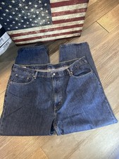 Levis 560 Mens Blue Denim Jeans Comfort Fit 44x30 Fit Tapered Leg