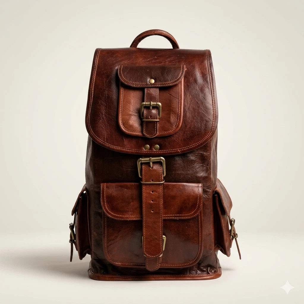 Men’s Genuine Goat Leather Travel Rucksack Shoulder Backpack Bag Best Quality
Opens in a new window 