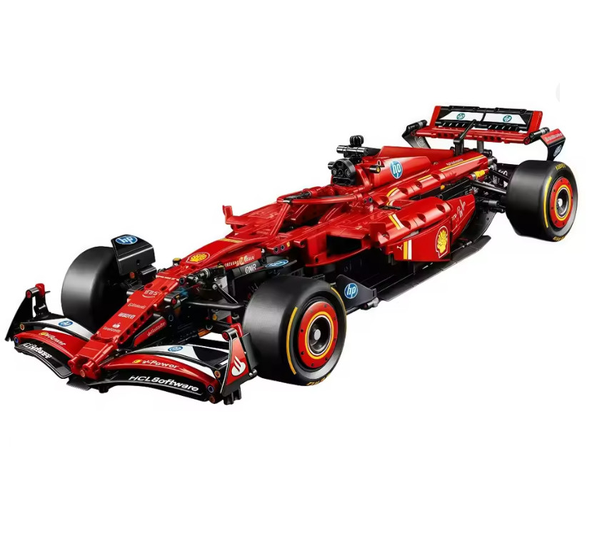 F1 Ferrari SF24 voiture de course miniature 1361 pieces avec moteur V6 mobile