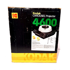 Kodak Carousel 4600 Projector w/ Box Manual Replacement Tray TESTED