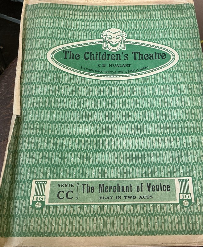 The Children’s Theatre C. B. Nualart Drop Scenery For Theatre Small Vintage