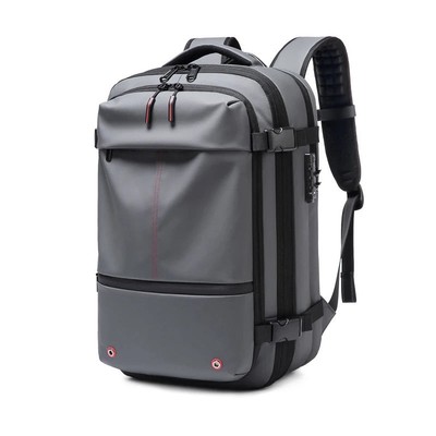Vacuum Compression Travel Backpack   Expandable 17  Laptop Bag, Business, Hiking