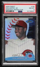 2000 Topps Finest Refractor Ken Griffey Jr (Holding Jersey) #146 PSA 8 HOF