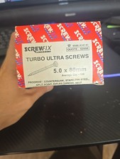  Screwfix 5.0 x 80mm Turbo Ultra Prodrive Countersunk Steel Screws Box NOS