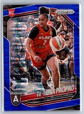 2025 panini prizm wnba basketball blue pulsar rookie te-hina paopao /199 no. 61