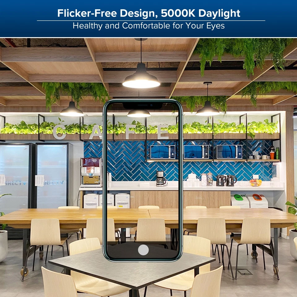 2 pcs LED Light Bulbs 40W 6000lm 400W Equivalent A21 5000K Daylight Lamps SANSI - Image 3 of 4