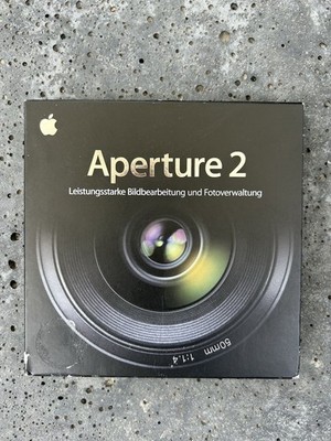 Apple Aperture 2 - Retro-Software von Apple im Top Zustand
