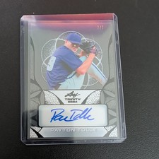 2024 Leaf Trinity Baseball Payton Tolle Clear On-Card Auto 7/7 CA-PT1