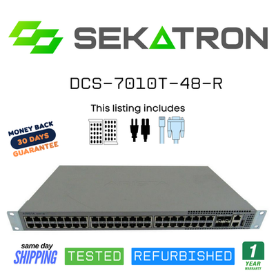 #ad #ad ♻️ Arista DCS 7010T 48 R 48 Port 1G 10G Switch Rear to Front Airflow⚡Fast Ship $59.00