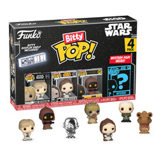 Funko Bitty POP! Paquete de 4 figuras de vinilo nuevas de Luke Skywalker Star Wars