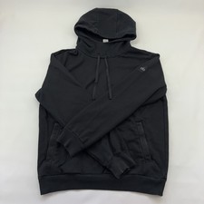 Alo Yoga Highline Hoodie Mens M Black French Terry Pullover Sweatshirt GUC
