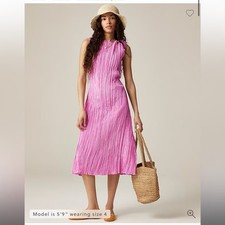 J.Crew Crinkled high-neck sheath dress 4