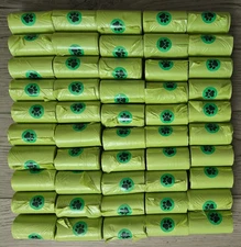 50-Rolls Pets Poop Bags Dog Waste Bags Green