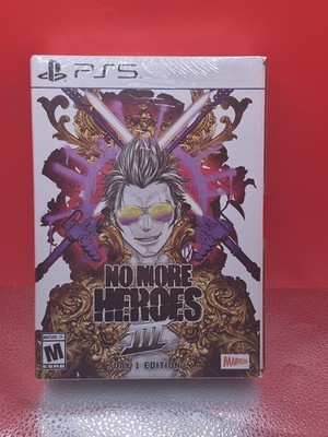 No More Heroes 3 - Day 1 Edition - Sony PlayStation 5 FACTORY SEALED BOX SET