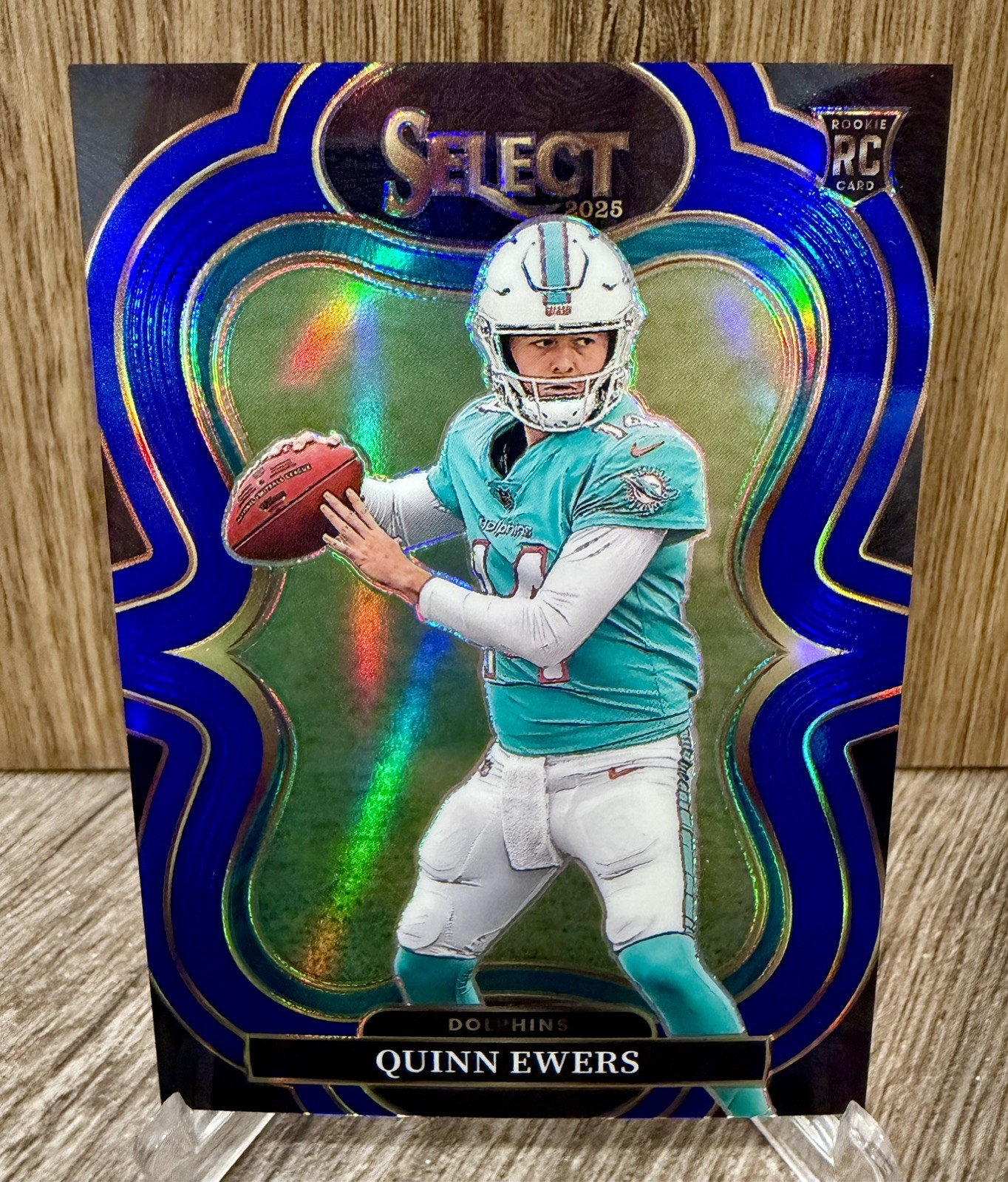 QUINN EWERS 2025 SELECT SUITE LEVEL ROOKIE BLUE PRIZM DOLPHINS RC /99 Q0008