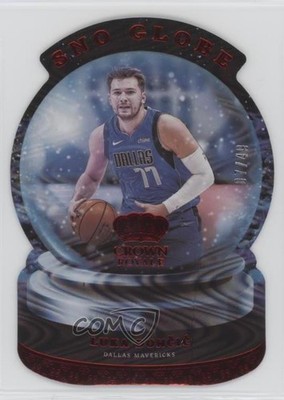 2021-22 Panini Crown Royale Sno Globe Red 7/49 Luka Doncic #1 g8c