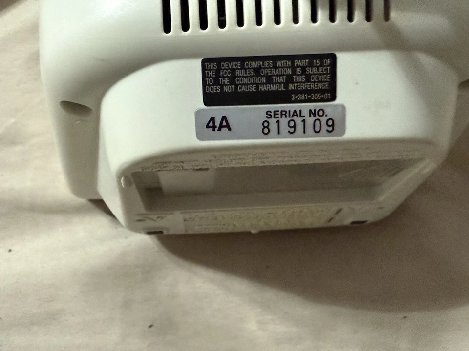 Reloj despertador Sony Dream Machine ICF-C112 blanco radio AM/FM *probado* Foto 4 de 4