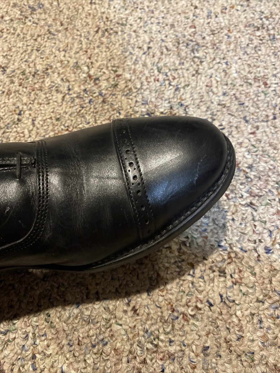 ALLEN EDMONDS Black Fifth Avenue Leather Cap Toe Oxford Mens  display picture 1