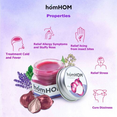 Homhom Herb Balm Shallot extract Lavender scent Balm 25 g - Picture 3 of 6