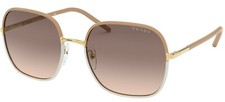 PRADA PR 67XS Light Brown White/Brown Shaded 09G-3D0 Sunglasses