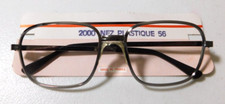 Vintage COTTET 2000 Gunmetal 56 Eyeglass Frame New Old Stock A3