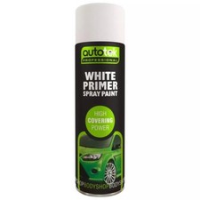AutoTek White Primer Multi-Purpose Aerosol Spray Paint 500ml 
