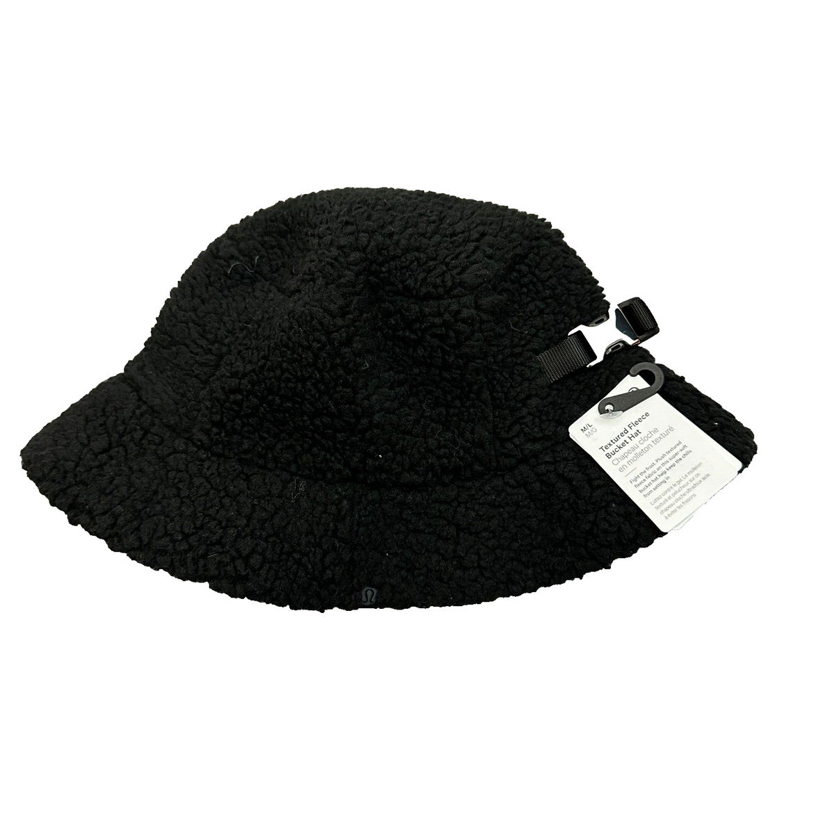 Lululemon Textured Fleece Bucket Hat M/L BLK Black New | eBay display picture 1