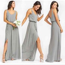 Show Me Your Mumu Grey Kendall Maxi dress NWOT
