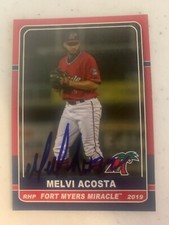 Melvi Acosta 2019 Signed Card Fort Myers Miracle Team Card Got In Person