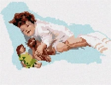 Snuggly Slumber Needlepoint Canvas (Vintage)