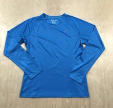 Champion Double Dry Long Sleeve T-Shirt Women's Size M Blue