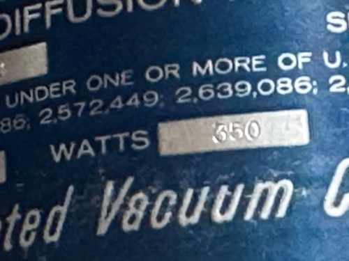 Consolidated Vacuum Corp.: Bomba de difusión: tipo MCF-61c / Ser. Nº 4014 / 2-20-68 - Imagen 12 de 22
