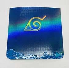 Naruto Hidden Lead Village Embossed Logo Display Card Iridescent Rainbow P2