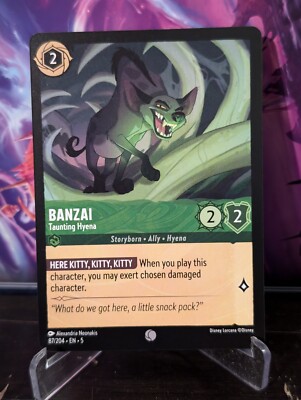 Lorcana NM Shimmering Skies Common Banzai Taunting Hyena 87/204 Non Foil