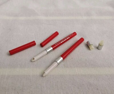 Vintage Maybelline Expert Eyes Retractable Pencil lot of 2 Dark Brown 90s