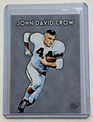 John David Crow Limited Edition Artist Signed Texas A&M Aggies Trading Card 2/10