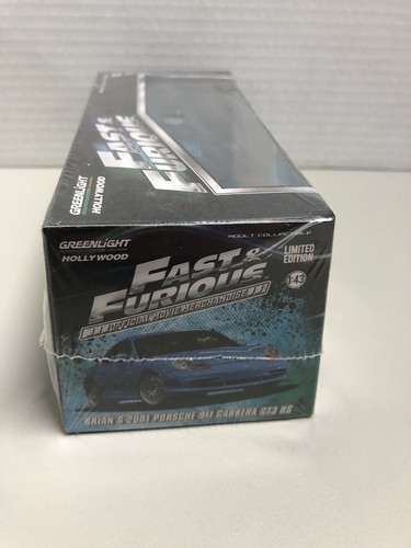 Fast & Furious Greenlight Hollywood Brian’s 2001 Porsche 911 Carrera GT3 RS NEW - Picture 4 of 5