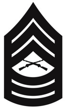 4" marine corps e-8 master sergeant black bumper sticker decal usa made