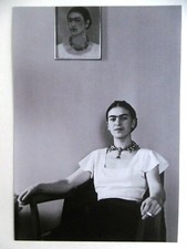 KAHLO Frida par Lucienne BLOCH carton 2021 Gualala Autoportrait au Collier photo