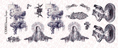 1/12 Scale Tattoos: Danny Trejo or Machete Inspired Pack - Waterslide ...