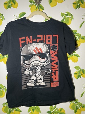 Mens Funko Pop! Tees Exclusive Star Wars FN-2187 Graphic T-Shirt Sz S