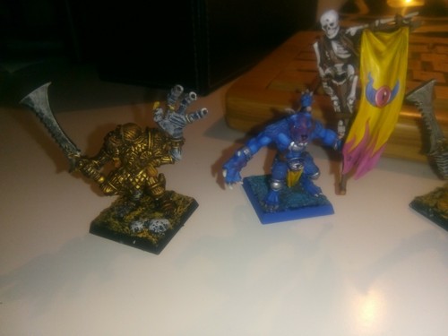 Chaos Tzeentch Champion X6 PZ Miniature Similar to the Old World Warhammer - Picture 2 of 3