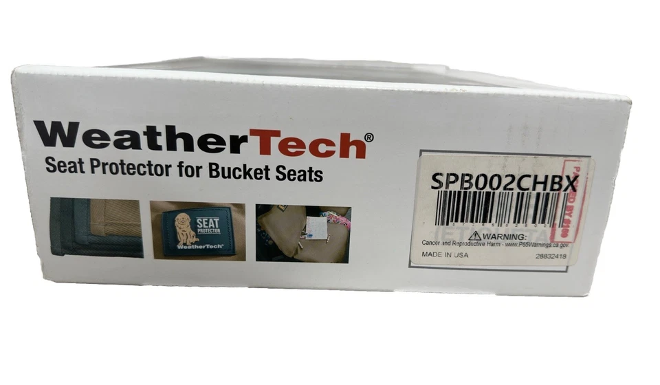 Protector de asiento con canastilla WeatherTech en carbón SPB002CH para camionetas autos SUV ¡NUEVO! Foto 3 de 4