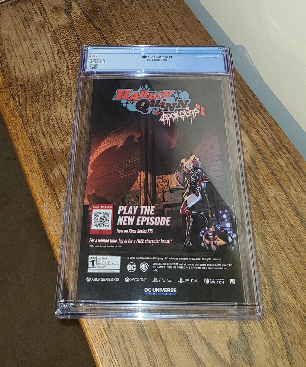 🔥 Absolute Batman #1 CGC 9.8 Grade Cover A 1st Print Nick