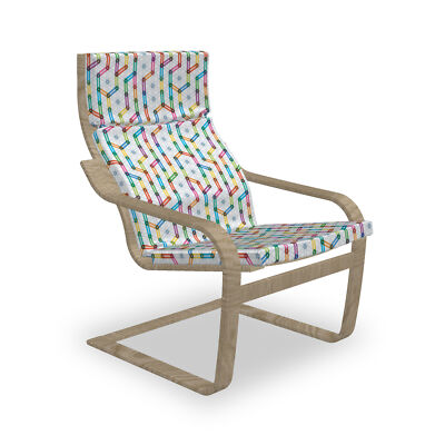 Modern Poäng Sessel Polster Bunte Digital-Tech-Design