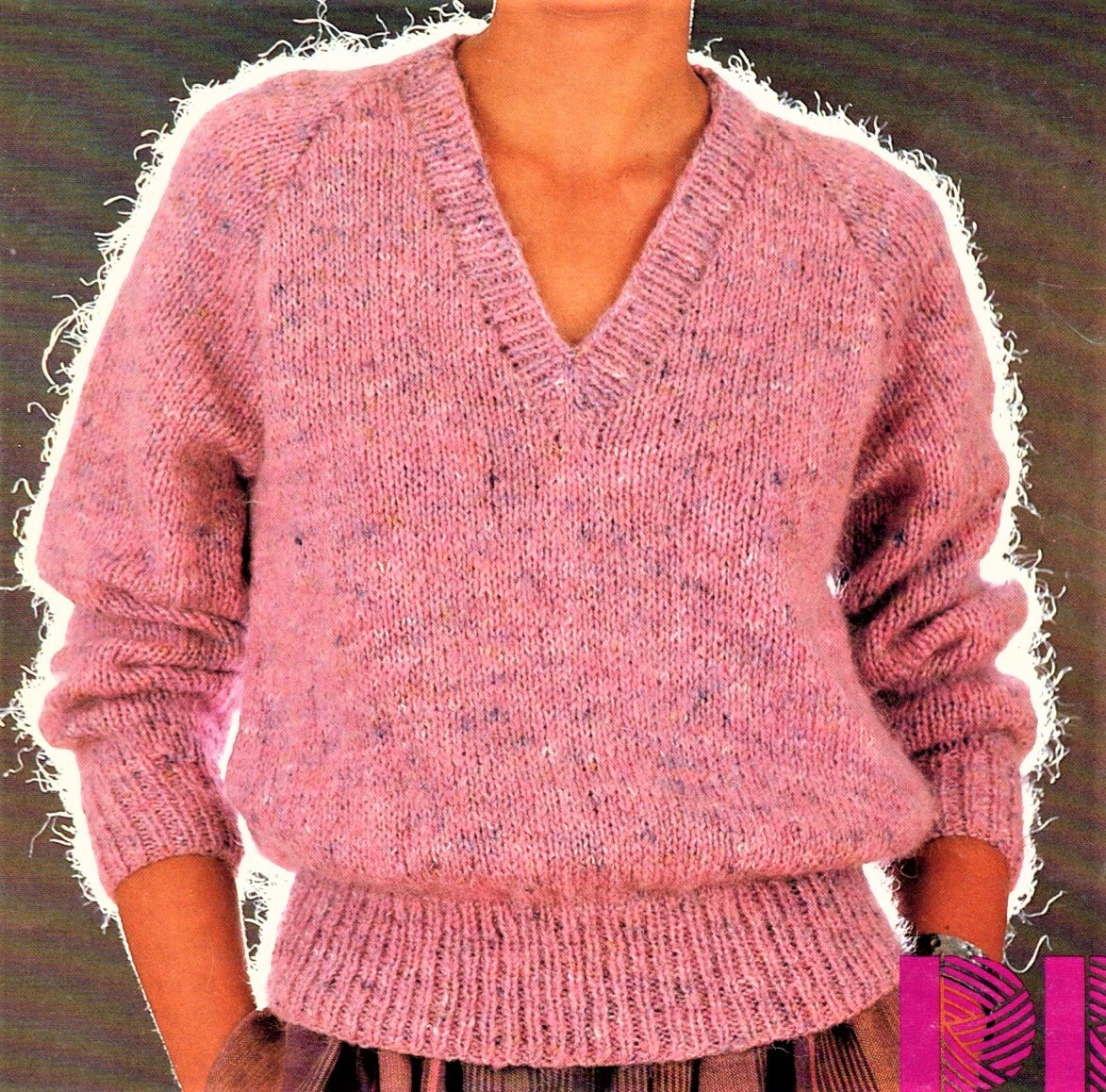 Easy V-neck Sweater Knitting Pattern V Neck Vest Simple Sweater