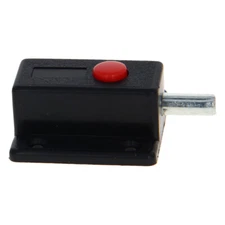 37x35x16mm Door Gate Security Latch Sliding Lock Barrel Bolt Plastic Black